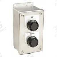 SIEMENS Control Station: (2) Flush Push Buttons, 0 Pilot Lights, 2NO/2NC, Up/Down, (2) Push Buttons (MPN 52C223S). Key specifications — Brand: SIEMENS; Operator Legend: Up/Down; Operator Color: (2) Black; Operator Configuration: (2) Flush Push Buttons; Operator Configuration Type: (2) Push Buttons.
