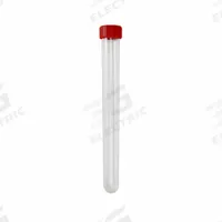 APPROVED VENDOR Test Tube: Test Tube, Polystyrene, 21 mL Capacity - mL, 0.72 oz Capacity - oz, Round (MPN 2142099R50E1). Key specifications — Brand: APPROVED VENDOR; Graduated: No; Closure Color: Red; Includes: Tubes with Caps; Includes Closure: Yes; Body Color: Natural; Bottom Shape: Round; Body Material: Polystyrene.