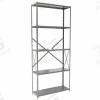 HALLOWELL Metal Shelving: Standalone, Heavy-Duty, 36 in x 12 in, 84 in Overall Ht, 5 Shelves (MPN F7510-12HG). Key specifications — attr41760: Steel; attr41761: Steel; attr37625: Unassembled; attr37628: Gray; attr33609: HALLOWELL.