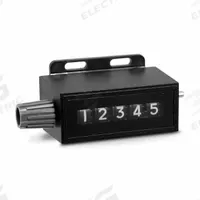 TRUMETER Mechanical Rotary Counter: Top Coming (TC), Top Coming (TC), Base Mounting, White, 5 Digits (MPN 7-2215). Key specifications — attr1048545: 7-2215; attr1048549: TRUMETER; attr1048554: White; attr1048558: Large Display; attr1048564: Right Hand Top Coming; attr1048565: Base; attr1048567: Mechanical; attr1048576: Black.