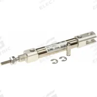 SMC Round Body Cylinder: 3/8 in Bore, 1 in Stroke, Non-Repairable, Stainless Steel, Basic Mounting (MPN NCDJ2B10-100-B). Key specifications — attr1122958: Rotating Rod; attr942235: Carbon Steel; attr942202: SMC; attr942227: Basic; attr942243: NCJ2.