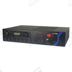 SPECO TECHNOLOGIES Amplifier: Auxiliary (1/8 in)/RCA/XLR Output, 25V/70V, 115V AC, 1 Channels (MPN PBM120AU). Key specifications — Output Style: XLR; Input Style: (3) RCA; Manufacturer Part Number: PBM120AU; Brand: SPECO TECHNOLOGIES; Includes: IR Remote Control.