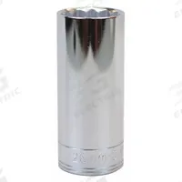 SK PROFESSIONAL TOOLS Socket: Metric, 1/2 in Drive Size, 26 mm Socket Size, 12-Point, Deep, Chrome (MPN 48026). Key specifications — attr1204417: SK PROFESSIONAL TOOLS; attr1204392: Chrome.