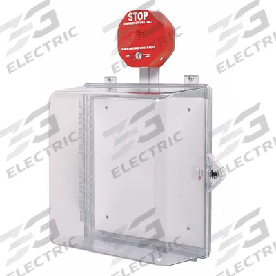 SAFETY TECHNOLOGY INTERNATIONAL Protective Cabinet: Polycarbonate, 14 3/16 in Overall Dp - Covers for Alarms & Wall Fixtures