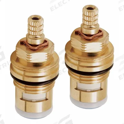 ADVANCE TABCO Cartridge: For Advance Tabco Series, Use with Hot/Cold Water, Brass, Unfinished - Compression Faucet Cartridges