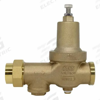 WILKINS Pressure Reducing Valve: FNPT x FNPT, 1 in Pipe Size, Brass, 60 psi to 125 psi - Standard Capacity Water Pressure Regulators