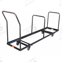 APPROVED VENDOR Chair Cart: 1,000 lb, 80 in L x 19 in W x 38 in H, For 35 Chairs, Powder Coated (MPN 3KYH7). Key specifications — Frame Color: Black; Brand: APPROVED VENDOR; Caster/Wheel Configuration: (2) Rigid.