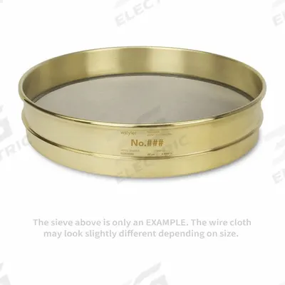 ADVANTECH Standard Stainless Steel Cloth Test Sieve: Stainless Steel, 12 in Outside Dia - Standard Stainless Steel Cloth Test Sieves