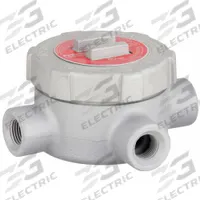 Conduit Outlet Body: Iron, GU, 1/2 in Trade Size, T Body, 19 cu in Body Capacity (MPN GUT50). Key specifications — Series: For Standard Body; Compatible Conduit Trade Size: 1/2 in; Thread Gender: Female; Hub Style: Threaded; Cover Included: Yes; Body Style: T; Connection Type: Threaded; Back Type: Round.
