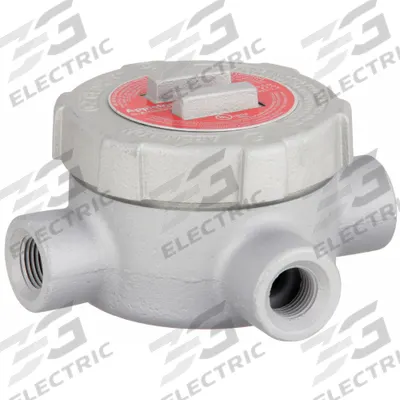 APPLETON ELECTRIC Conduit Outlet Body: Iron, GU, 1/2 in Trade Size, T Body - T Round Body - Tee Type