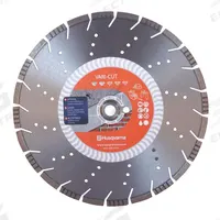 HUSQVARNA Diamond Saw Blade: Reinforced Concrete/Tile, 16 in Blade Dia., 1 in Arbor Size, Wet/Dry (MPN Vari-Cut S45 16). Key specifications — attr1097734: Wet/Dry; attr1097738: Power Cutter; attr1097751: HUSQVARNA.