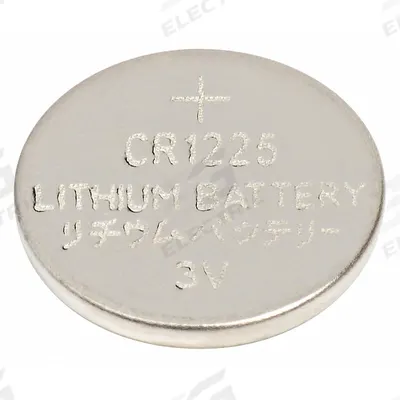 APPROVED VENDOR Button Cell Battery: 1225 Battery Size, Lithium, 50 mAh Capacity, 3V DC - Disposable Coin & Button Batteries