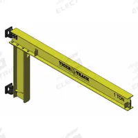 HARRINGTON Jib Crane: Wall Mounted, 550 lb Load Capacity, 10 ft Max Lifting Ht (MPN 313-550-10). Key specifications — attr920688: Open Beam; attr928163: Wall Mounted; attr920690: Steel; attr920692: HARRINGTON; attr920699: Hardware; attr920710: Manual; attr950181: Wall Mounted; attr950179: Up to 2,000 lbs.