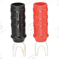 POMONA Spade Lug: 1 7/8 in Lg, 15 A Max Current Measurement, 1,000 V Max Volt Measurement, Spade Lug (MPN 6203). Key specifications — Manufacturer Part Number: 6203; Body Material: Copper; Brand: POMONA; Color: Black/Red.