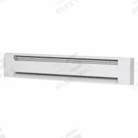 MARKEL Electric Baseboard Heater: Commercial Grade, 1000 W, Thermostat Included, White, 120 V (MPN 3710E-048T). Key specifications — Thermostat Included: Thermostat Included; Duty Rating: Commercial Grade; Housing Style: Conventional; Wattage Output: 1000 W; Housing Color: White; Voltage: 120 V; Brand: MARKEL.