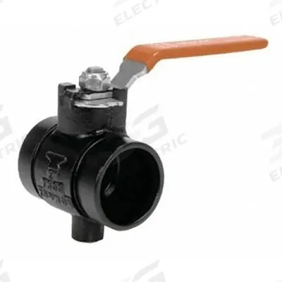 GRUVLOK Butterfly Valve: 2 in Pipe Size, 200 psi Max. Pressure (CWP), Clamp, For Water Media - Ductile Iron General-Service Butterfly Valves