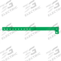 ID Wristband: No Legend, 10 in Overall Lg, 5/8 in Overall Wd, Plastic, Green, 500 PK (MPN P1-01). Key specifications — attr1126094: Green.