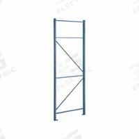 STEEL KING Pallet Rack Upright: Teardrop, 12 ft Overall Ht, 48 in x 3 in, Blue, Steel (MPN RTFBP048144F01PB). Key specifications — Color: Blue; Brand: STEEL KING.