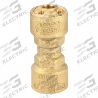 PARKER Push-Fit Coupling Fitting: 1/4 in OD x 1/4 in OD Size, Push-to-Connect x Push-to-Connect (MPN PZKP-C4-HNBR 1/4" COUPLING). Key specifications — Brand: PARKER; Series: ZoomLock.
