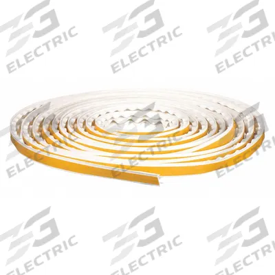 PEMKO Smoke Seal: Triple Fin, Self-Adhesive Mounting, Std, Silicone, 17 ft Overall Lg - Smoke Seals