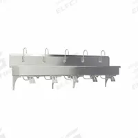 SANI-LAV Wash Station: 5 Stations, 8 in Bowl Dp, 97 in Bowl Lg, 16 1/2 in Bowl Wd, Faucet Included (MPN 510WS). Key specifications — Includes Side Splash: Side Splash Not Included; Series: Stainless Steel Wash-Station; Brand: SANI-LAV.