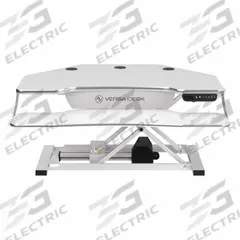 VERSADESK Standing Desk: Electronic, White, Wood, 36 in Overall Wd, 31 in Overall Dp, BIFMA (MPN VDPPEC3631-WW). Key specifications — Desktop Material: Wood; Brand: VERSADESK; Desktop Color: White.