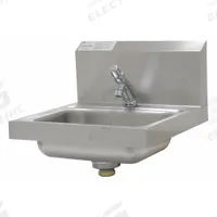 APPROVED VENDOR Hand Sink: 1 Stations, 5 in Bowl Dp, 14 in Bowl Lg, 10 in Bowl Wd, Faucet Included (MPN 7-PS-72). Key specifications — Includes Side Splash: Side Splash Not Included; Brand: APPROVED VENDOR.