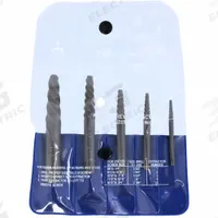 CLEVELAND Screw Extractor Set: 5 Pc, Spiral Flute, Size #1/#2/#3/#4/#5, #8 to 3/4 in Capacity (MPN C00906). Key specifications — attr1030267: CLEVELAND; attr1030276: #8 to 3/4 in; attr1030283: C00906; attr1030273: #3; attr1075325: #8 to 3/4 in.
