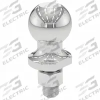 CURT Trailer Ball: I/II, 2,000 lb Gross Vehicle Wt Capacity, 1 7/8 in Ball Dia, Steel, Chrome (MPN 40001). Key specifications — Finish: Chrome; Brand: CURT; Ball Type: Trailer Ball; Material: Steel.