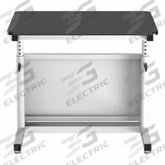 VERSADESK Standing Desk: Black, Wood, 36 in Overall Wd, 30 in Overall Dp, 36 in Max Desktop Ht (MPN CTL3630-WB). Key specifications — Frame Color: White; Frame Material: Laminate; Brand: VERSADESK; Desktop Color: Black; Desktop Material: Wood.