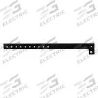ID Wristband: No Legend, 10 in Overall Lg, 5/8 in Overall Wd, Plastic, Black, 500 PK (MPN P1-10). Key specifications — attr1126094: Black.