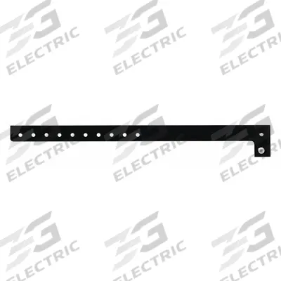 ID Wristband: No Legend, 10 in Overall Lg, 5/8 in Overall Wd, Plastic, Black - Security Wristbands