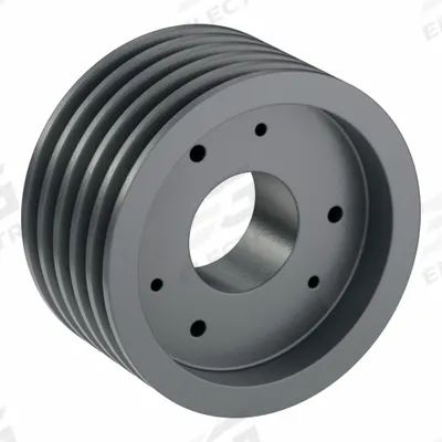 APPROVED VENDOR V-Belt Pulley: B74, 5 Groove, 7.75 in OD, Bushed Bore, SF - Bushed-Bore Cast-Iron V-Belt Pulleys