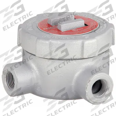 APPLETON ELECTRIC Conduit Outlet Body: Iron, GU, 1/2 in Trade Size, L Body - L Round Body - 90° Elbow Type