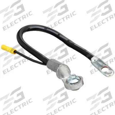 GROTE Battery Cable: Side Terminal Cable, 4 ga Wire Size, 15 in Overall Lg, Black - Battery Cables