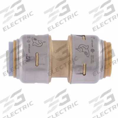 SHARKBITE MAX Push-Fit Adapter Fitting: 1/2 in OD x 1/2 in OD x 1/2 in Pipe Size - Standard Brass Push-to-Connect Tube Fittings