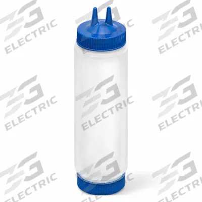 VOLLRATH Squeeze Bottle: 24 oz Capacity, 2 1/8 in Opening Dia, 10 15/16 in Overall Ht - Standard Squeeze Bottles