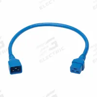 EATON TRIPP LITE Power Cord: 2 ft Lg, 3/12, Non-NEMA Plug, C20 Plug, Non-NEMA Receptacle, SJT, PVC (MPN P036-002-ABL). Key specifications — Brand: EATON TRIPP LITE; Jacket Material: PVC.