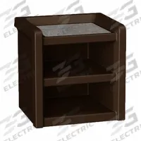 CORTECH Nightstand: Brown, 21 1/2 in Overall Ht, 21 in Overall Wd, 18 in Overall Dp, 3 Shelves (MPN 7609BN). Key specifications — Brand: CORTECH; Furniture Series: Endurance.