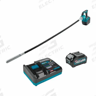 MAKITA Cordless Concrete Vibrator Kit: 40V DC, 68 in Lg, 1 1/4 in Dia, Brushless Motor - Makita Cordless Concrete Vibrators