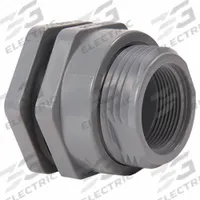HAYWARD Bulkhead Tank Flange: PVC Body, 1/2 in Female Socket Inside, 1/2 in Female Socket Outside (MPN BFA1005SEL). Key specifications — Fitting Material: PVC; Brand: HAYWARD.