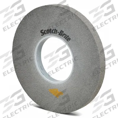 SCOTCH-BRITE Convolute Wheel: 12 in Dia x 1/2 in W, 5 in Arbor, Silicon Carbide, Fine - Deburring Wheels for Stainless Steel & Nickel Alloys