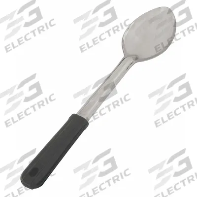 CRESTWARE Basting Spoon: 15 in Overall Lg, Silver - Serving Spoons