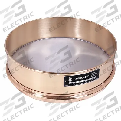 HUMBOLDT Standard Stainless Steel Cloth Test Sieve: Stainless Steel, 7 7/8 in Outside Dia - Standard Stainless Steel Cloth Test Sieves