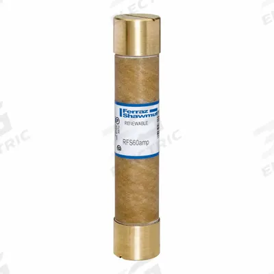 MERSEN Fuse: Class H, RFS Series, Fast-Acting, 60 A, 600 V AC - Fast-Acting Cylindrical Fuses