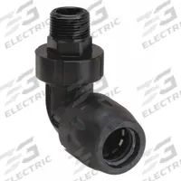 TRANSAIR Push-Fit Elbow Fitting: 1 in OD x 3/4 in Pipe Size, Push-to-Connect x MNPT, Polyamide (MPN 6609 25 28GR). Key specifications — Brand: TRANSAIR.