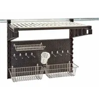 CAMBRO Prep Station Kit: 30 1/4 in Ht, 18 in Dp, 36 in Lg, Black (MPN EWS36PREP110). Key specifications — Color: Black; Includes: 40 in Wall Track; Series: Elevation; Product Type: Prep Station Kit.