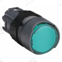 SCHNEIDER Flush Push Button: Green, 16 mm Mounting Size, Non-Metallic, Momentary (MPN ZB6AW3). Key specifications — Brand: SCHNEIDER; Action: Momentary; Series: XB6; Push Button Material Type: Non-Metallic.