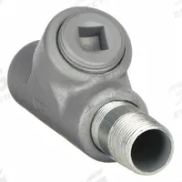 Sealing Fitting - Vertical and Horizontal: Iron, 3/4 in Trade Size, Female, NPT, EYS (MPN EYS-26). Key specifications — Brand: APPLETON ELECTRIC; Connection Type: Threaded; Thread Gender: Female; Ends - Hazardous Fittings: 3/4 in FNPT x 3/4 in MNPT; Material: Iron; Hazardous Location Rating: Class II, Division 1 and 2, Groups E, F, G; Thread Type: NPT; Standards: UL 886.