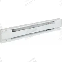 DAYTON Electric Baseboard Heater: Residential Grade, 750W, Thermostat Not Included, White, 120V AC (MPN 3UG77). Key specifications — Thermostat Included: Thermostat Not Included; Duty Rating: Residential Grade; Housing Style: Conventional; Wattage Output: 750W; Housing Color: White; Voltage: 120V AC; Brand: DAYTON.